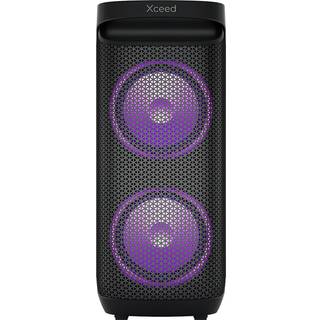 Xceed Sound Transporterbar 10" Bluetooth Højtaler - inkl. Trådløs Mikrofon & Lys - Sort