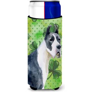 """"Caroline's Treasures Harlequin Dane St Patricks dekorative d?se Hugger Slim Multicolor""""