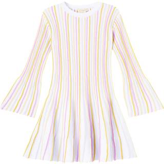 Stella McCartney Kids Knitted striped cotton-blend dress - multicoloured - Y 6