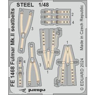 Fulmar Mk.II seatbelts STEEL