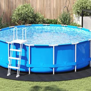 Pool Bundark Sort Ø 396 cm Polyester geotekstil