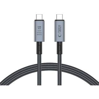 Tech-Protect USB-C til USB-C PD-kabel 240W 8K@40Gbps 1m - Grå