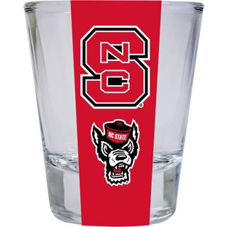 Wolfpack Round Shot Glass officielt licenseret collegiate produkt