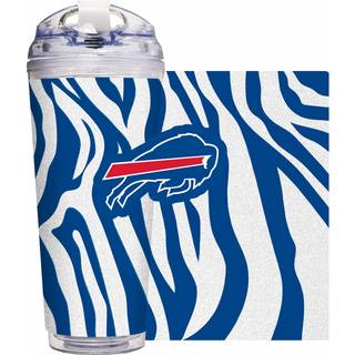 Rico Industries NFL Buffalo Bills Glitter 24 oz akryl tumbler med h?ngslet l?g