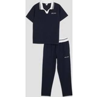 River Island River Island Blue Boys Textured top & Jogger