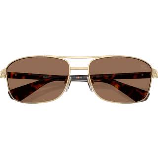 Burberry Mand BE3163 110973 Solbriller Metal Guld Brun Firkantet Normal