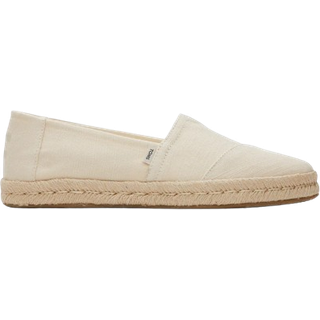 TOMS Women's Alpargata Rope Recycled Cotton Sneaker Damer størrelse 36,5 farve beige