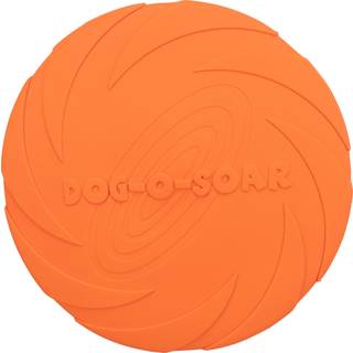 Trixie Dog Disc Frisbee Natural Rubber Orange 22cm