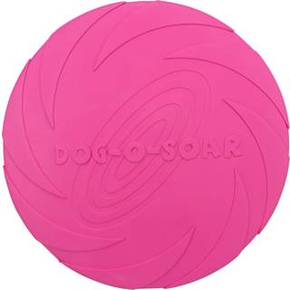 Trixie Dog Disc Frisbee Natural Rubber Pink 24cm