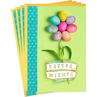 Hallmark Pack of Easter Cards Easter Egg Flower (4 kort med konvolutter)