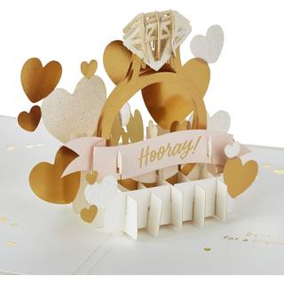 Hallmark Signature Paper Wonder Pop-Up Engagement Card (Diamond Ring)