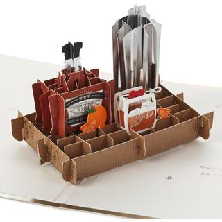 Hallmark Pop Up Birthday Card til ham (cocktails) Signatur Paper Wonder 3D -kort