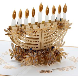 Hallmark Signature Paper Wonder Pop Up Hanukkah Card (Menorah)