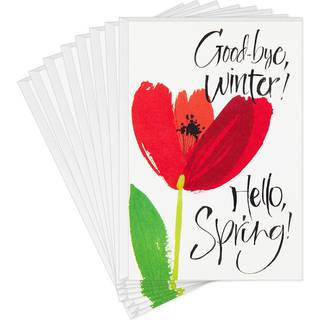 Hallmark Pack of Easter Cards Goodbye Winter (8 kort med konvolutter)