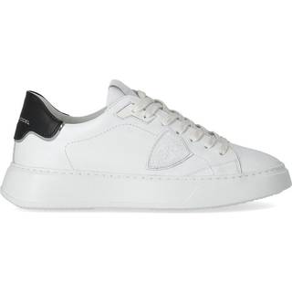 Philippe Model Temple Low Top Leather Sneakers White/Black