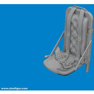 P-51B/C seat w/ integral belts Type 3 PRINT EDUARD