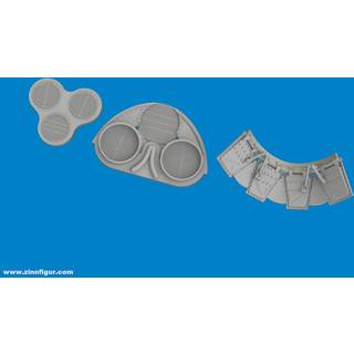 P-40E radiators upgrade set PRINT EDUARD