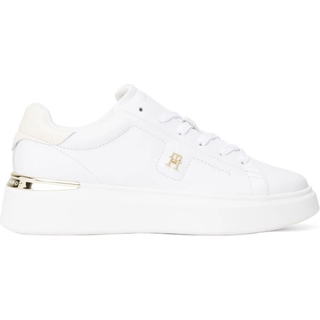 Leather TH Monogram Court Trainers