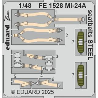 Mi-24A seatbelts STEEL  TRUMPETER