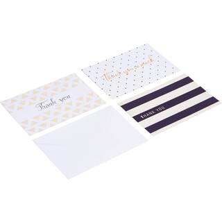 Amazon Basics Tak -kort og konvolutter 48 grev Polka Dot og Stripe