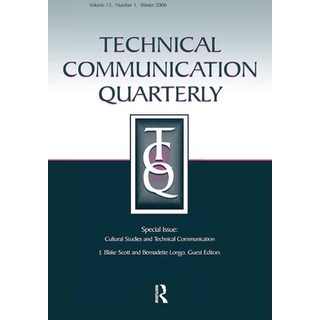 Cultural Studies And Technical Communication Tcq V15#1