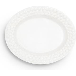 Mateus Bubbles oval tallerken – 20 cm Hvid
