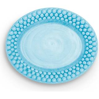 Mateus Bubbles Oval Tallerken 20cm - Asietter Keramik Turkis - EBTU51CEB
