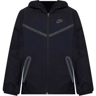 Vævet Nike Tech-jakke til større børn (drenge) - sort - S