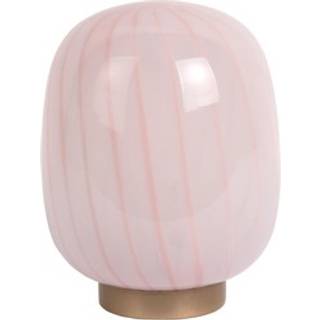 Leitmotiv Summer Globe bordlampe 15,6x20cm glas lyserød