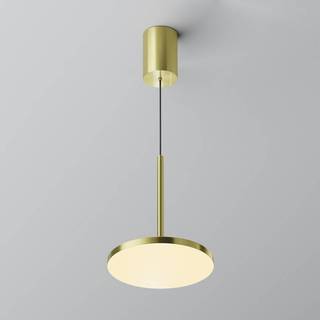Maytoni LED-hængelampe Plato, messing, Ø 18,5 cm, aluminium