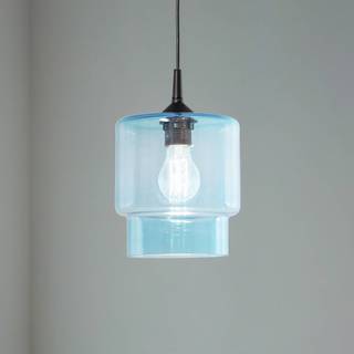 Glas hængelampe Nesto Argon, dæmpbar, Blå, Stue/spisestue, Glas