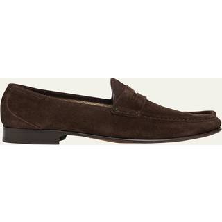 Tom Ford York suede penny loafers - brown - EU 43