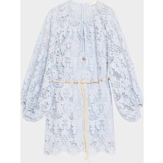 Zimmermann Belted lace minidress - blue - M