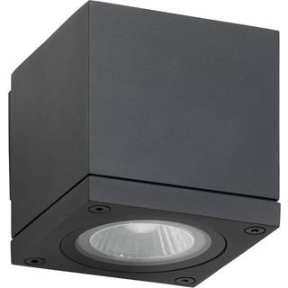 Udendørs væglampe 5161, sort, aluminium, glas, 1 x GU10