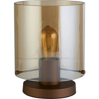 Bordlampe Sverige, mokka/amber, stål, glas, E27