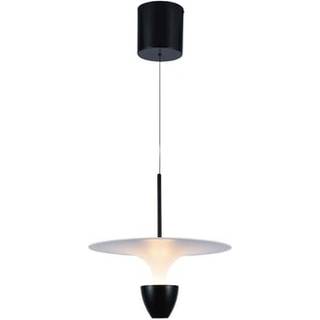 9W LED Hængelampe - 30x320x100cm, 3000K, Hvid+Sort Hus - Kulør : Varm