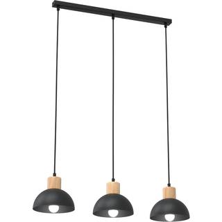 Seco 3 Sort loftslampe - Ø18 cm, E27, 230V, uden lyskilde