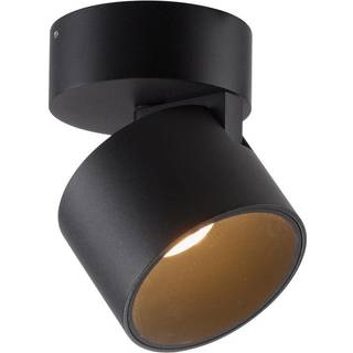 PURE LED-loftspot Cup, sort, Ø 9,5 cm, metal dæmpbar, Sort, Stue/spisestue, Metal, Moderne