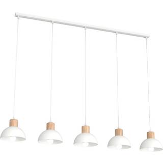 Seco 5 Hvid loftslampe - Ø18 cm, E27, 230V, uden lyskilde