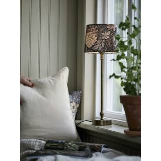 PR Home bordlampe Liam Sofia Dahlia Brunfarvet/messing 55cm