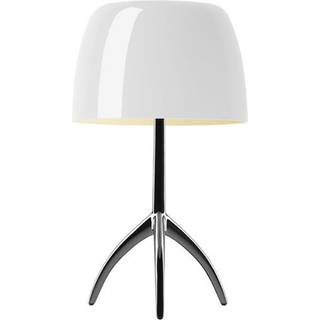 Foscarini - Lumiere Grande Bordlampe E27 Alu/Hvid Dimm.
