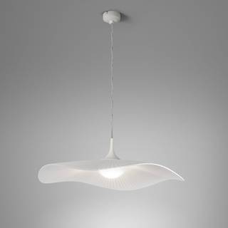 Bover LED-hængelampe Mediterránia, hvid, Ø 52 cm, plast