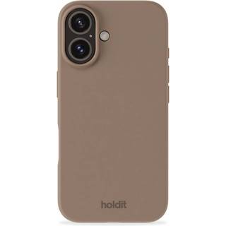 Phone Case Silicone Mocha Brown iPhone 16 - Brun - Add QTY