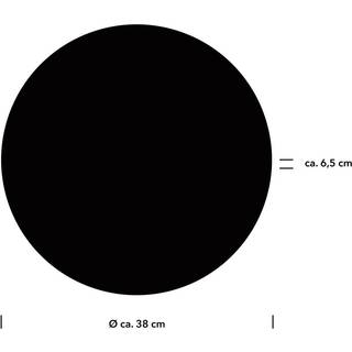 Aaron LED-væglampe, Ø 38 cm, sort, CCT, fjernbetjening