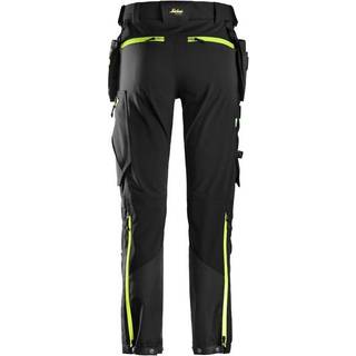Snickers Workwear 6940 FlexiWork Håndværkerbukser Sort/neongul Sort/neongul