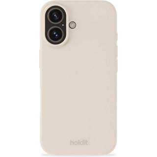 Holdit iPhone 16 Soft Touch Silikone Cover - Light Beige