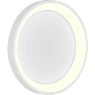 Aaron LED-væglampe, Ø 38 cm, hvid, CCT, fjernbetjening