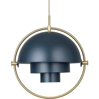 GUBI Multi-Lite Pendel Stor Messing & Midnight Blue - Limited Edition