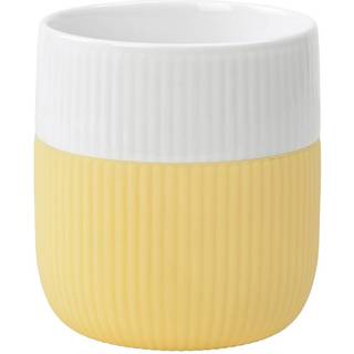 Royal Copenhagen Riflet Contrast krus gul 33 cl