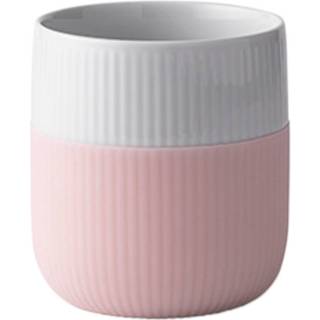 Royal Copenhagen Riflet Contrast krus pink/hvid 33 cl